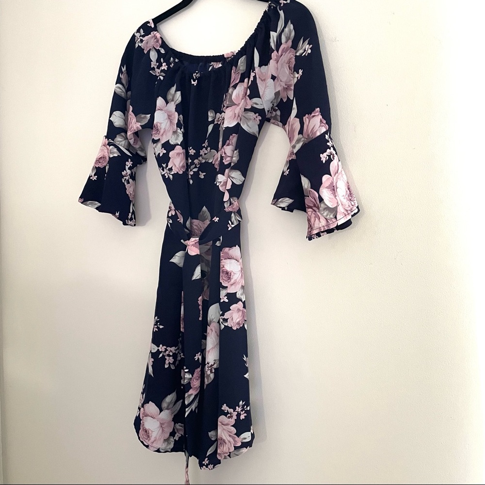Floral Over the Knee Dress